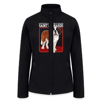 Saint Bernhard To Discuss Saint Bernards - Women’s Soft Shell Jacket - black - Front