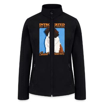 Saint Bernhard To Discuss Saint Bernards - Women’s Soft Shell Jacket - black - Front
