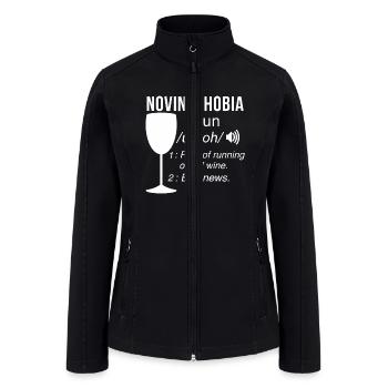 Wine Drinker Fear of Running Out of Wine - Women’s Soft Shell Jacket - black - Front