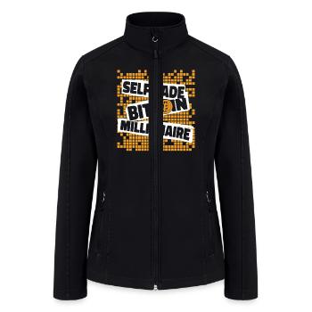 Selfmade Bitcoin Millionaire Crypto - Women’s Soft Shell Jacket - black - Front