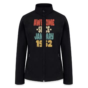 Awesome January 1954 - Women’s Soft Shell Jacket - black - Front