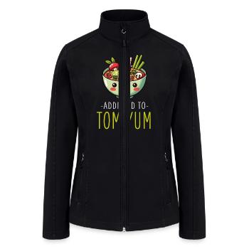 Tom Yum Soup Enthusiast Artistic Design For Thai - Women’s Soft Shell Jacket - black - Front