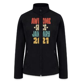 Awesome January 2021 - Women’s Soft Shell Jacket - black - Front