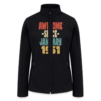 Awesome January 1951 - Women’s Soft Shell Jacket - black - Front