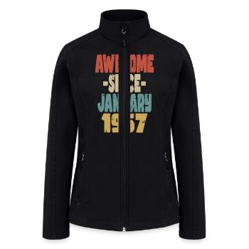 Awesome January 1957 - Women’s Soft Shell Jacket - black - Front