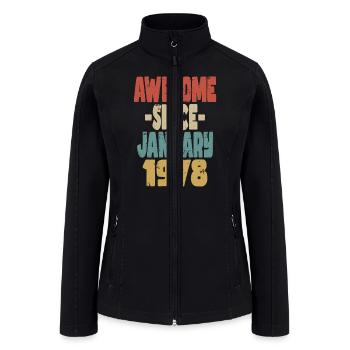 Awesome January 1978 - Women’s Soft Shell Jacket - black - Front