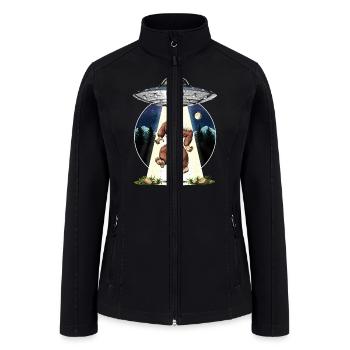 Bigfoot Alien Abduction - Women’s Soft Shell Jacket - black - Front