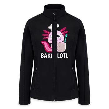 Bread Lover Bakealotl Bread Baking Bread Dough - Women’s Soft Shell Jacket - black - Front