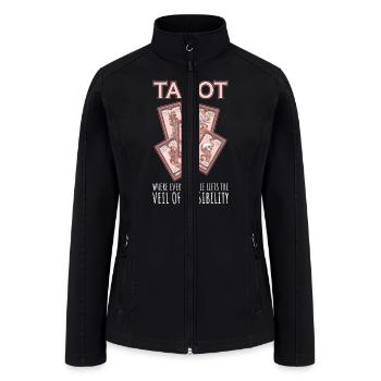 Tarot Card - Women’s Soft Shell Jacket - black - Front