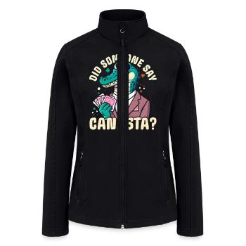 Did Someone Say Canasta - Women’s Soft Shell Jacket - black - Front