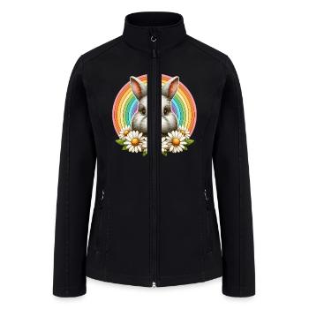 Bunny Face - Women’s Soft Shell Jacket - black - Front