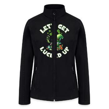 happy saint patrick s day - Women’s Soft Shell Jacket - black - Front