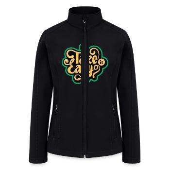Take It Easy. - Women’s Soft Shell Jacket - black - Front