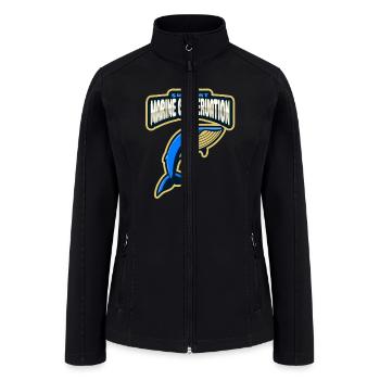 Marine Conservation - Women’s Soft Shell Jacket - black - Front