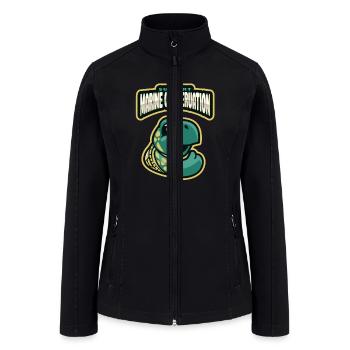 Marine Conservation - Women’s Soft Shell Jacket - black - Front