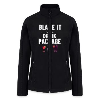 Blame It On the Drink Package - Women’s Soft Shell Jacket - black - Front