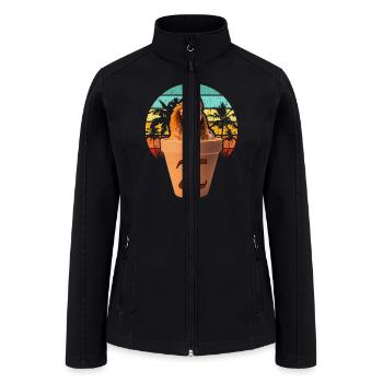 Chicken Pot Pi Funny Math Pi Day - Women’s Soft Shell Jacket - black - Front