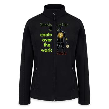 bitcoin - Women’s Soft Shell Jacket - black - Front