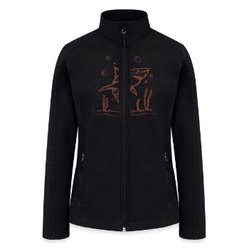 Great White Shark - Ocean Shark - Shark Lover - Women’s Soft Shell Jacket - black - Front