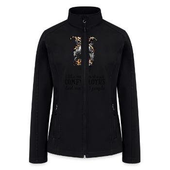 Skull I like murder shows comfy clothes and maybe - Women’s Soft Shell Jacket - black - Front