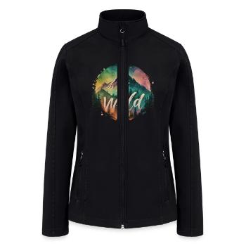 Landscape Mountains Wilderness - Women’s Soft Shell Jacket - black - Front
