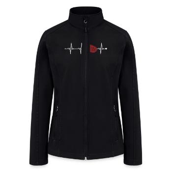 Bread Baking Heartbeat Bread Maker Bread Dough - Women’s Soft Shell Jacket - black - Front