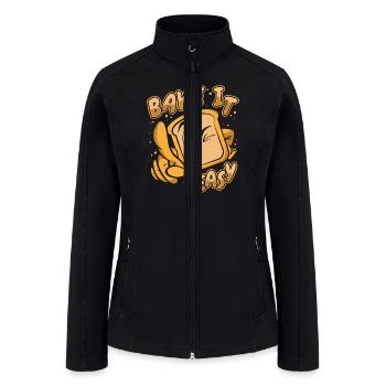 Bake It Easy Bread Maker Bread Dough Bread Queen - Women’s Soft Shell Jacket - black - Front