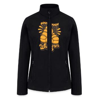 Sourdough Whisperer Bread Dough Bread Maker Bread - Women’s Soft Shell Jacket - black - Front