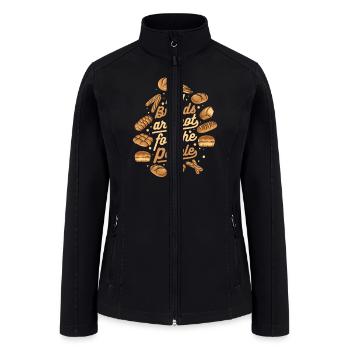 My Breads Are Not For The People Bread Maker - Women’s Soft Shell Jacket - black - Front