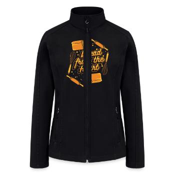 Bread From The Heart Bread Dough Bread Maker - Women’s Soft Shell Jacket - black - Front