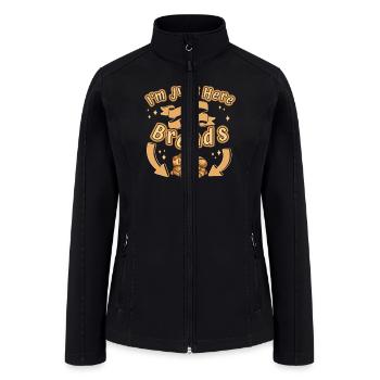 Just Here To Bake Breads Bread Maker Bread Dough - Women’s Soft Shell Jacket - black - Front