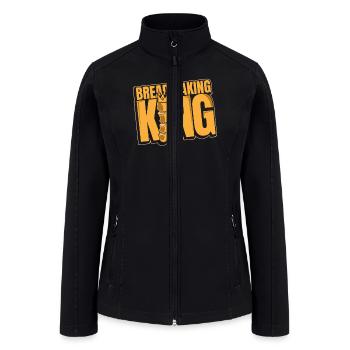Bread Baking King Bread Maker Bread Dough Lover - Women’s Soft Shell Jacket - black - Front