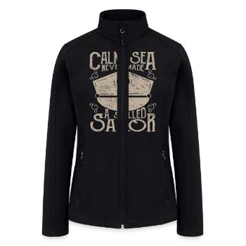 Calm Sea - Women’s Soft Shell Jacket - black - Front