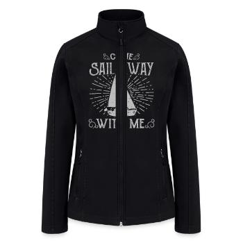 Come sail away - Women’s Soft Shell Jacket - black - Front