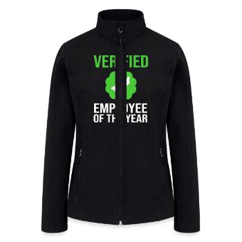 Funny Employee Appreciation Employee Of The Year - Women’s Soft Shell Jacket - black - Front
