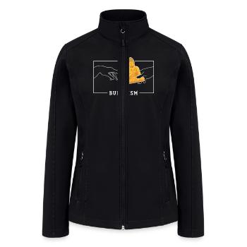 Michelangelo Creation of Adam Buddhism Buddhist - Women’s Soft Shell Jacket - black - Front