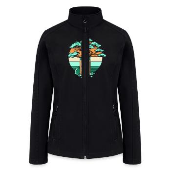 Happy Pills Penjing Indoor Bonsai Bonsai Pots - Women’s Soft Shell Jacket - black - Front