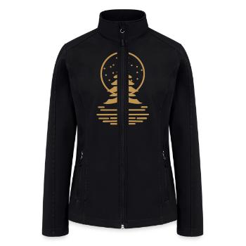 Pine Tree - nature - Women’s Soft Shell Jacket - black - Front