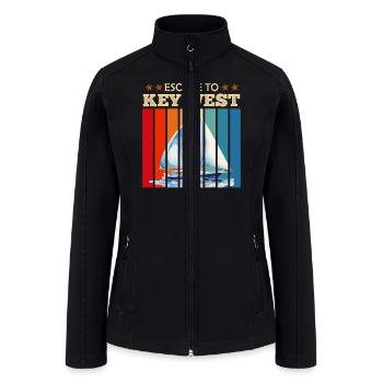 Florida ESCAPE TO KEY-WEST Sailing Outfit - Women’s Soft Shell Jacket - black - Front