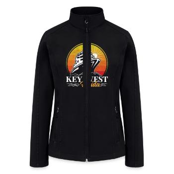 KEY-WEST FLORDIA Sailing West Keys Sailing Outfit - Women’s Soft Shell Jacket - black - Front