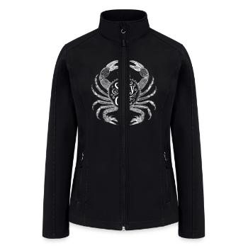 Salty To The Core Crab - Women’s Soft Shell Jacket - black - Front