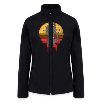 sphynx cat - Women’s Soft Shell Jacket - black - Front
