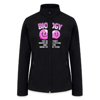 The Only Science Where Funny Molecular Biology - Women’s Soft Shell Jacket - black - Front