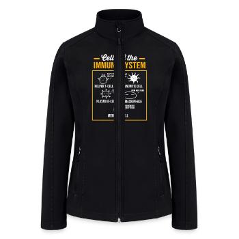 Funny Molecular Biology Cells Of The Immune System - Women’s Soft Shell Jacket - black - Front