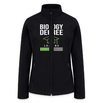 Molecular Biologist Science Biology Degree Loading - Women’s Soft Shell Jacket - black - Front
