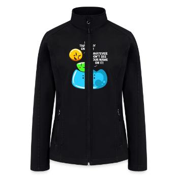 That’s My Enzymes Funny Molecular Biology - Women’s Soft Shell Jacket - black - Front