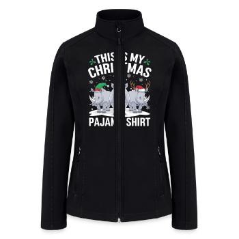 This Is My Christmas Pajamas Gamer Squad Xmas 2024 - Women’s Soft Shell Jacket - black - Front