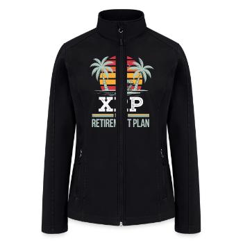 Xrp My Retirement Plan Bitcoin Crypto XRP - Women’s Soft Shell Jacket - black - Front