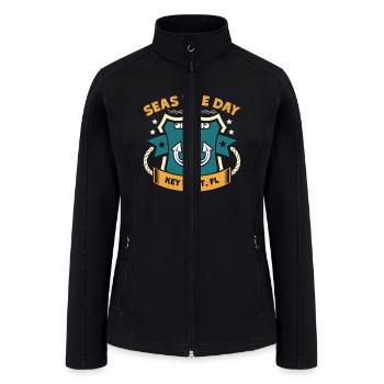 Key-West SEAS A DAY KEY-WEST SEAS Yachting - Women’s Soft Shell Jacket - black - Front