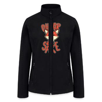 Oh For Sake Red Fox Canidae Caninae Fox Lover Fox - Women’s Soft Shell Jacket - black - Front